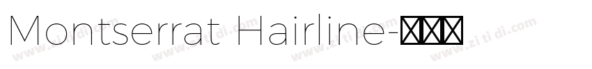 Montserrat Hairline字体转换